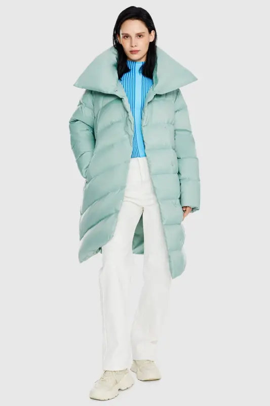Oversized Collar Down Puffer Jacket